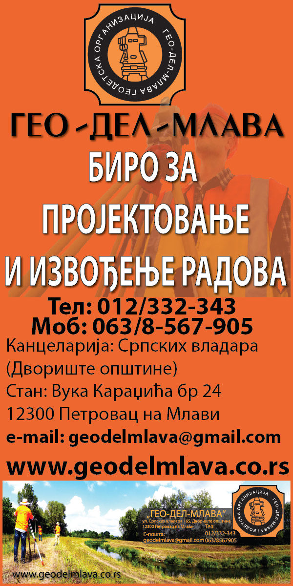 Geodel Mlava Petrovac na Mlavi - Geometri geodel mlava baner